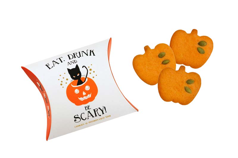 ハロウィンギフトにぴったりな「黒猫のパンプキンクッキー」が新発売